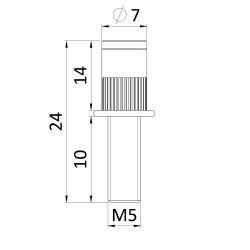 Nitovacia skrutka M5-9.2 Nitovacia skrutka M5-9.2